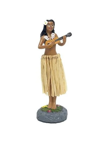 Devoted hawaiian hula dashboard girl