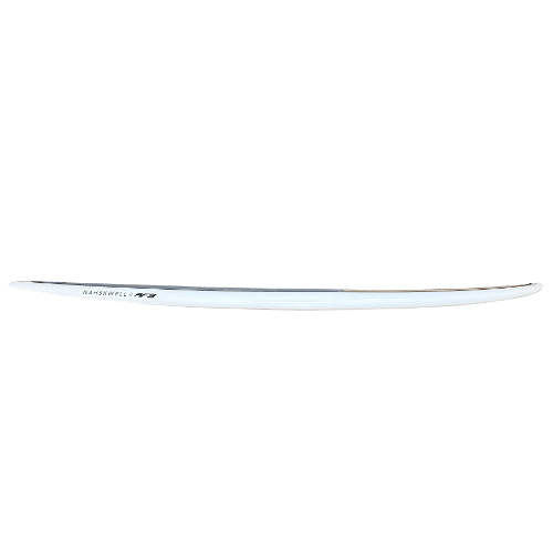 A white laptop placed on a contrasting black background, creating a sleek and modern aesthetic