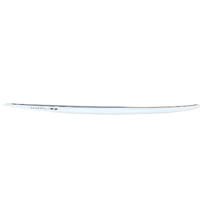 A white laptop placed on a contrasting black background, creating a sleek and modern aesthetic