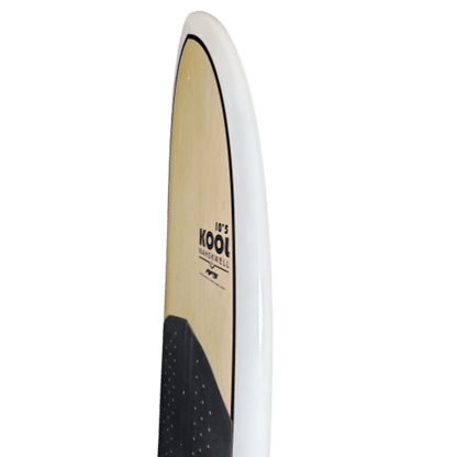 Surfboard with black and white design