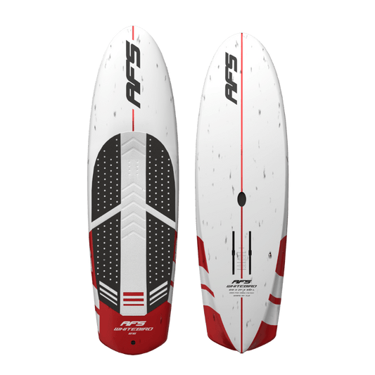 Custom white and red foil board with afs logo