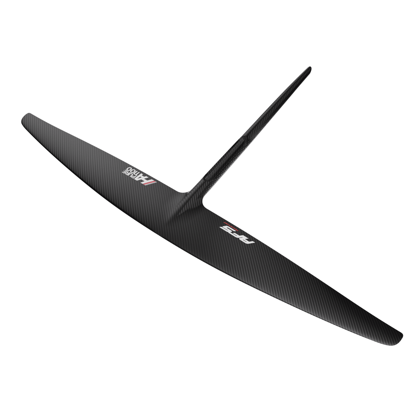 foil afs avion monobloc carbone Pure 1100 pour wing foil, downwind et sup foil vue 3D de dessus 2