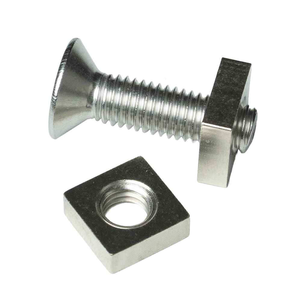 Square nut for screw / plate