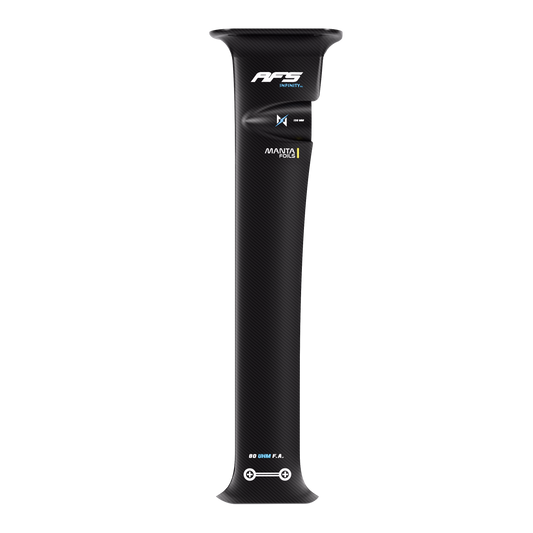 INFINITY 80 foil-assist mast with integrated Manta Foils pod
