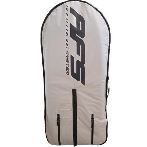 White and black bag with PFS lettering